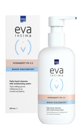 Intermed Eva Intima Hydrasept PH3.5 Minor Discomfort Υγρό Καθαρισμού Για Την Ευαίσθητη Περιοχή 250ml