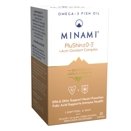 Minami Nutrition PlushinzO-3 Antioxidant Complex & Omega 3, 30softgels