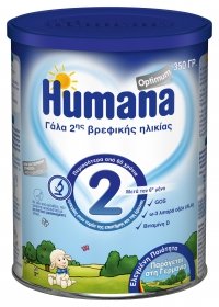 Humana Optimum 2 γάλα 2ης βρεφικής ηλικίας, μετά τον 6ο μήνα, 350gr