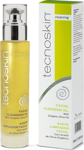 Tecnoskin Facial Cleansing Oil With Organic Olive Λάδι Καθαρισμού Μακιγιάζ 100ml