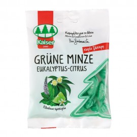 Kaiser Grüne Minze Euka Lime Καραμέλες  για το Λαιμό με Δυόσμο - Ευκάλυπτο - Lime 70gr