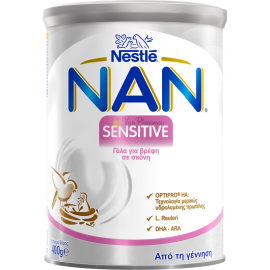 Nestle Nan Sensitive Γάλα για Μικροπροβλήματα Πέψης, με Χαμηλή Λακτόζη, 400 gr