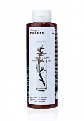 Korres Σαμπουάν για Ξηρά Μαλλιά με Αμύγδαλο & Λινάρι, 250ml