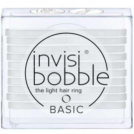 Invisibobble Basic Light Hair Ring Crystal Clear Λαστιχάκια Μαλλιών με Διάφανο Χρώμα 10τμχ