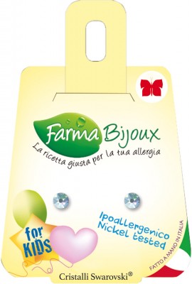Farma Bijoux Flat Xirius Plano Υποαλλεργικά Σκουλαρίκια [BE57C80] 1 Ζευγάρι