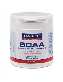 Lalmberts BCAA Branch Chain Amino Acids Συνδυασμός Αμινοξέων 180 Κάψουλες