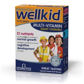 Vitabiotics Wellkid Πολυβιταμίνη, 4-12 Ετών, 30 Μασώμενα Δισκία