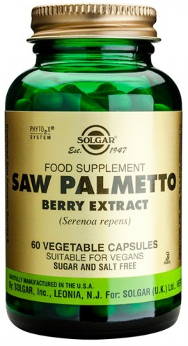 Solgar Saw Palmetto Berry Extract Συμπλήρωμα Διατροφής από Εκχύλισμα Serenoa Repens 60 Φυτικές Κάψουλες
