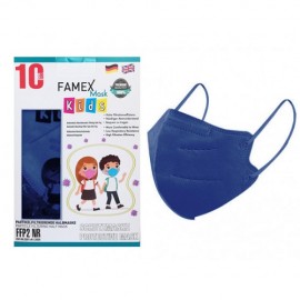 Famex Kids Mask Παιδική Μάσκα Προστασίας FFP2 XXS Μέγεθος Blue 10τμχ