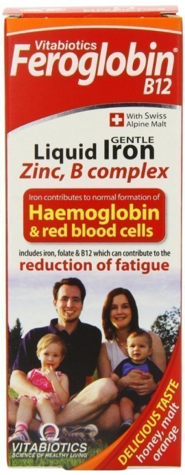 Vitabiotics Feroglobin B12 Liquid - Υγρός Σίδηρος με B12, 200ml