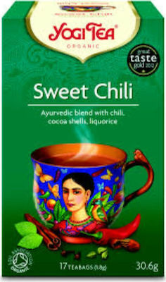 Yogi Tea Organic Sweet Chili Βιολογικό Τσάι 30,6gr (17 Φακελάκια)