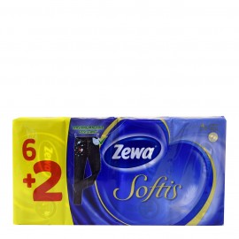 Zewa Softis Classic Χαρτομάντημα Τσέπης 6+2 τμχ