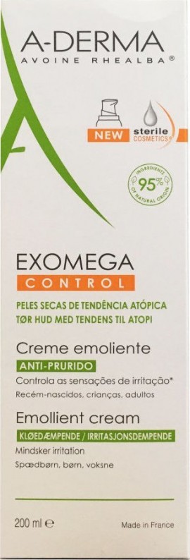 A-Derma Exomega Control Creme Για Ατοπικό Δέρμα 200ml.
