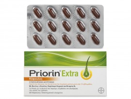 Bayer Priorin Extra 30 Κάψουλες - Συμπλήρωμα Διατροφής Κατά Της Τριχόπτωσης