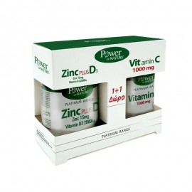 Power Health Promo Classics Platinum Range Zinc Plus D3 15mg/2000iu 30 ταμπλέτες & Vitamin C 1000mg 20 ταμπλέτες