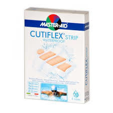 Master Aid Αδιάβροχα Αυτοκόλλητα Επιθέματα Cutiflex Strip 8.6x3.9cm 10τμχ