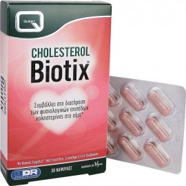 Quest Cholesterol Biotix Συμπλήρωμα Διατροφής για τον Έλεγχο της Χοληστερόλης στο Αίμα 30caps