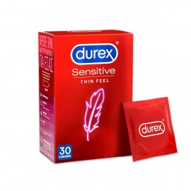 Durex Sensitive Λεπτά Προφυλακτικά για Μεγαλύτερη Ευαισθησία, 30τεμ
