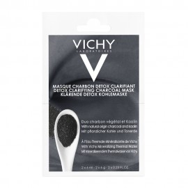 Vichy Detox Clarifying Charcoal Mask με Ενεργό Άνθρακα, 2x6ml
