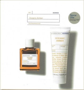 Korres PROMO Oceanic Amber Eau De Toilette Ανδρικό Άρωμα 50ml - Aftershave Balm Oceanic Amber Γαλάκτωμα για Μετά το Ξύρισμα 125ml