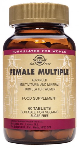 Solgar Female Multiple Συμπλήρωμα Διατροφής Πολυβιταμινών για Γυναίκες 60 Ταμπλέτες