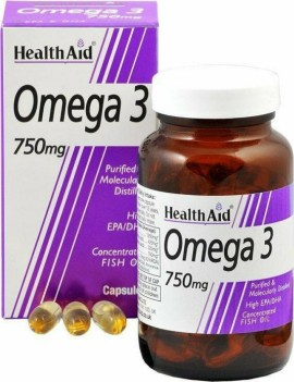 Health Aid Omega 3 Ιχθυέλαιο Κατάλληλο για Παιδιά 750mg 30 μαλακές κάψουλες