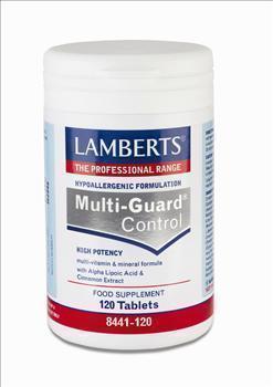 Lamberts Multi Guard Control για την Ρύθμιση Μεταβολισμού, Σακχαρώδης Διαβήτης, Για Άτομα Που Κάνουν Δίαιτα και για Χορτοφάγους , 120 tabs