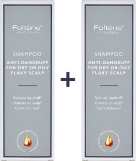 Foltene Shampoo Anti-Dandruff for Dry or Oily Flaky Scalp 2 x 200ml