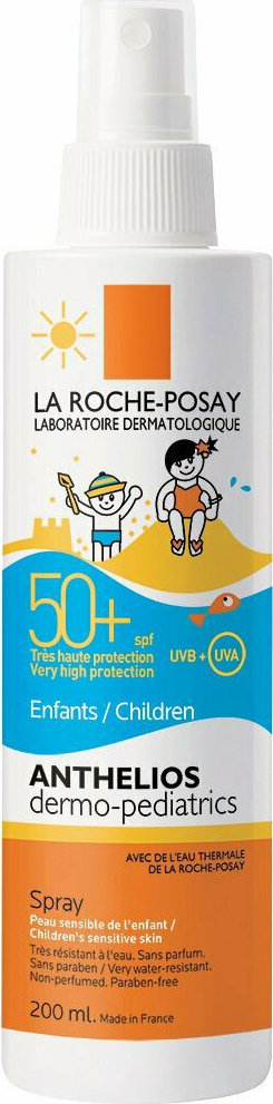 La Roche-Posay Anthelios Dermo-Pediatrics Παιδικό Αντηλιακό Σπρέι Σώματος Υψηλής Προστασίας Spf50+ 200ml