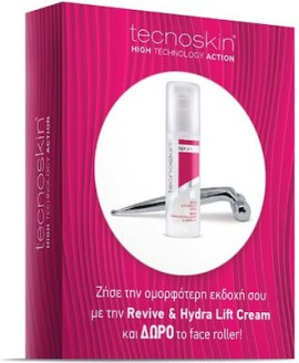 Tecnoskin Revive & Hydralift Cream Αντιγηραντική Κρέμα Προσώπου 50 ml & Δώρο Face Roller
