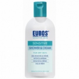 Eubos Sensitive Shower & Cream 200ml - Απαλό Yγρό Kαθαρισμού Για Κανονικό/Ξηρό Δέρμα