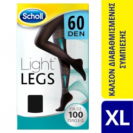 Scholl Light Legs Black 60 Den Size XL