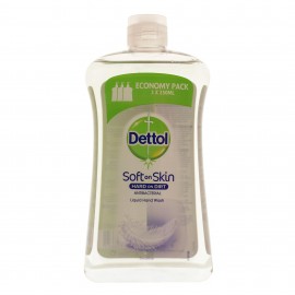 Dettol Refill Soft On Skin Hard On Dirt Sensitive Ανταλλακτικό Υγρό Κρεμοσάπουνο για Ευαίσθητες Επιδερμίδες 750ml
