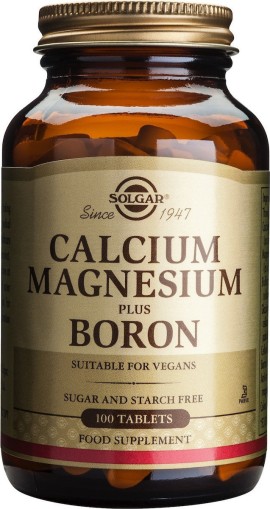 Solgar Calcium Magnesium Plus Boron 100 ταμπλέτες