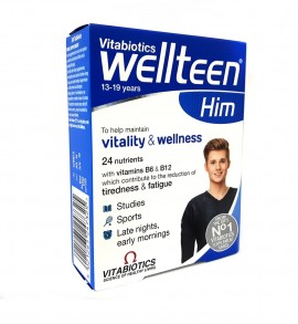Vitabiotics - Wellteen Him Συμπλήρωμα Διατροφής για Εφήβους και Νέους Άντρες 30 Tabs