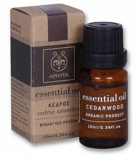 Apivita Essential Oil Cedarwood Αιθέριο Έλαιο Κέδρου 10ml