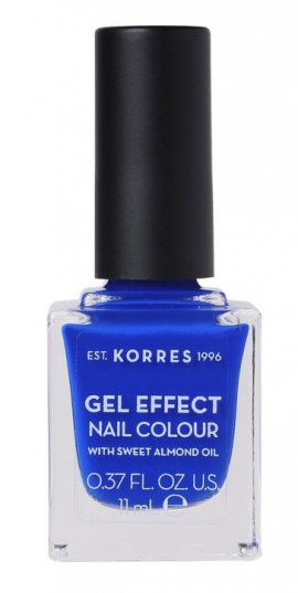 Korres - Gel Effect Nail Colour Βερνίκι Νυχιών 86 Ocean Blue, 11ml