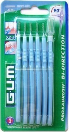 Gum Bi-Direction Micro Fine 0,9mm [2314] Μεσοδόντια Βουρτσάκια 6 Τεμάχια