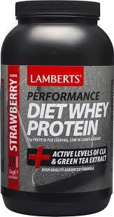 Lamberts Performance Diet Whey Protein + Active Levels of CLA & Green Tea Extract - Φράουλα ,1 Kg
