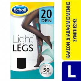 Scholl Light Legs Black 20 Den Size L
