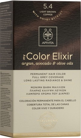 Apivita My Color Elixir Βαφή Μαλλιών 5.4 Καστανό Ανοιχτό Χάλκινο 1τμχ