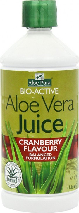 Optima Naturals Aloe Vera Juice Cranberry 1000ml