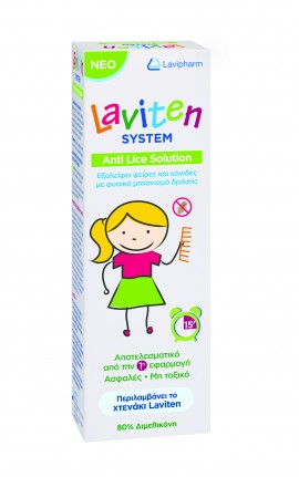 Laviten System-Anti Lice Solution - Αντιφθειρική Λοσιόν, 125ml