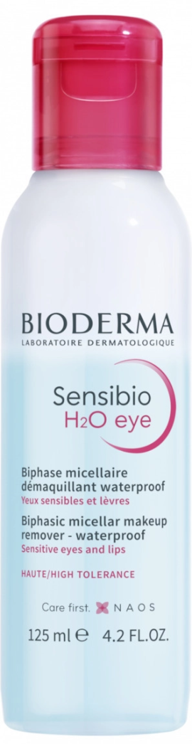 Bioderma Waterproof Remover Υγρό Ντεμακιγιάζ Sensibio H2o Eye High Tolerance για Ευαίσθητες Επιδερμίδες 125ml