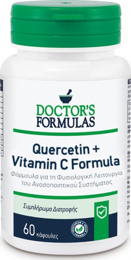 Doctors Formulas Quercetin & Vitamin C Συμπλήρωμα Διατροφής Για Το Ανοσοποιητικό 60 Κάψουλες