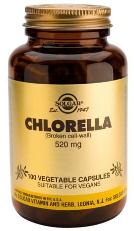 Solgar Chlorella 520mg 100 Φυτικές Κάψουλες