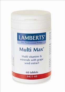 Lamberts Multi Max Υψηλής Δραστικότητας Πολυβιταμίνη για Άτομα 50+ Ετών, 60 Ταμπλέτες