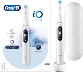 Oral-B iO Series 6 Ηλεκτρική Οδοντόβουρτσα Magnetic White 1τμχ