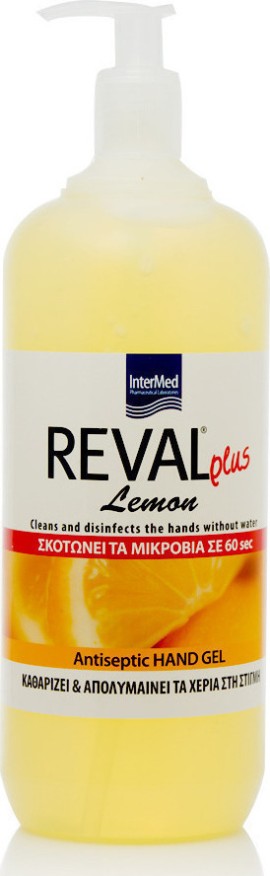 Intermed Reval Plus Antiseptic Hand Gel Lemon 1000ml