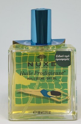 Nuxe Huile Prodigieuse Dry Oil Summer Μπλε Ξηρό Λάδι Για Πρόσωπο - Σώμα - Μαλλιά 100ml Με Sticker -30% Επί Της Τιμής
